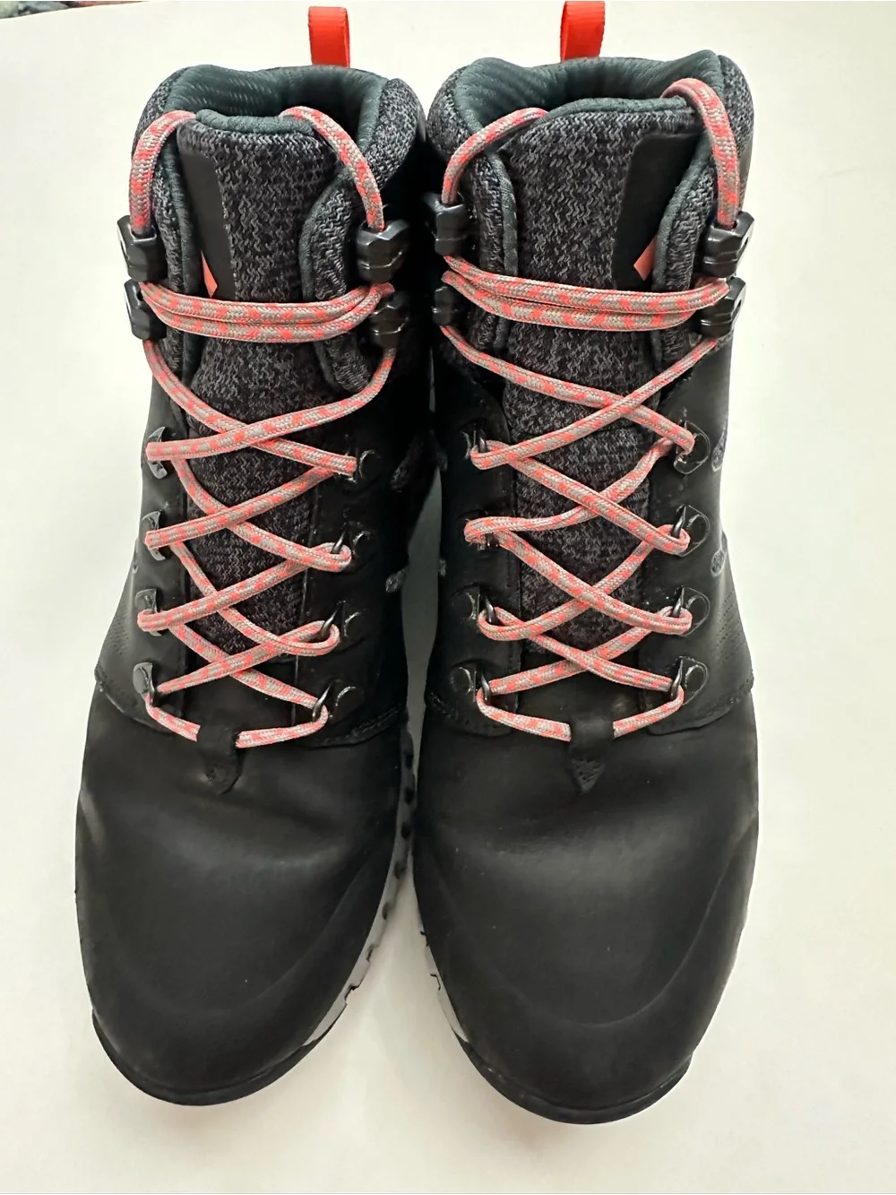 Helly Hansen Black and Gray Trail Boots with Coral Accents